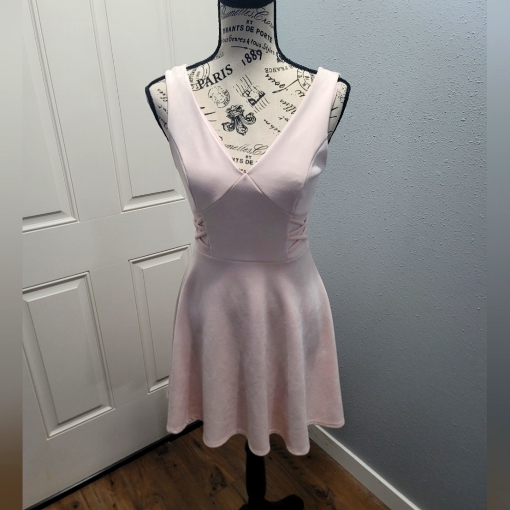 Charlotte Russe Light Pink Sueded Women's Dress Sz Small